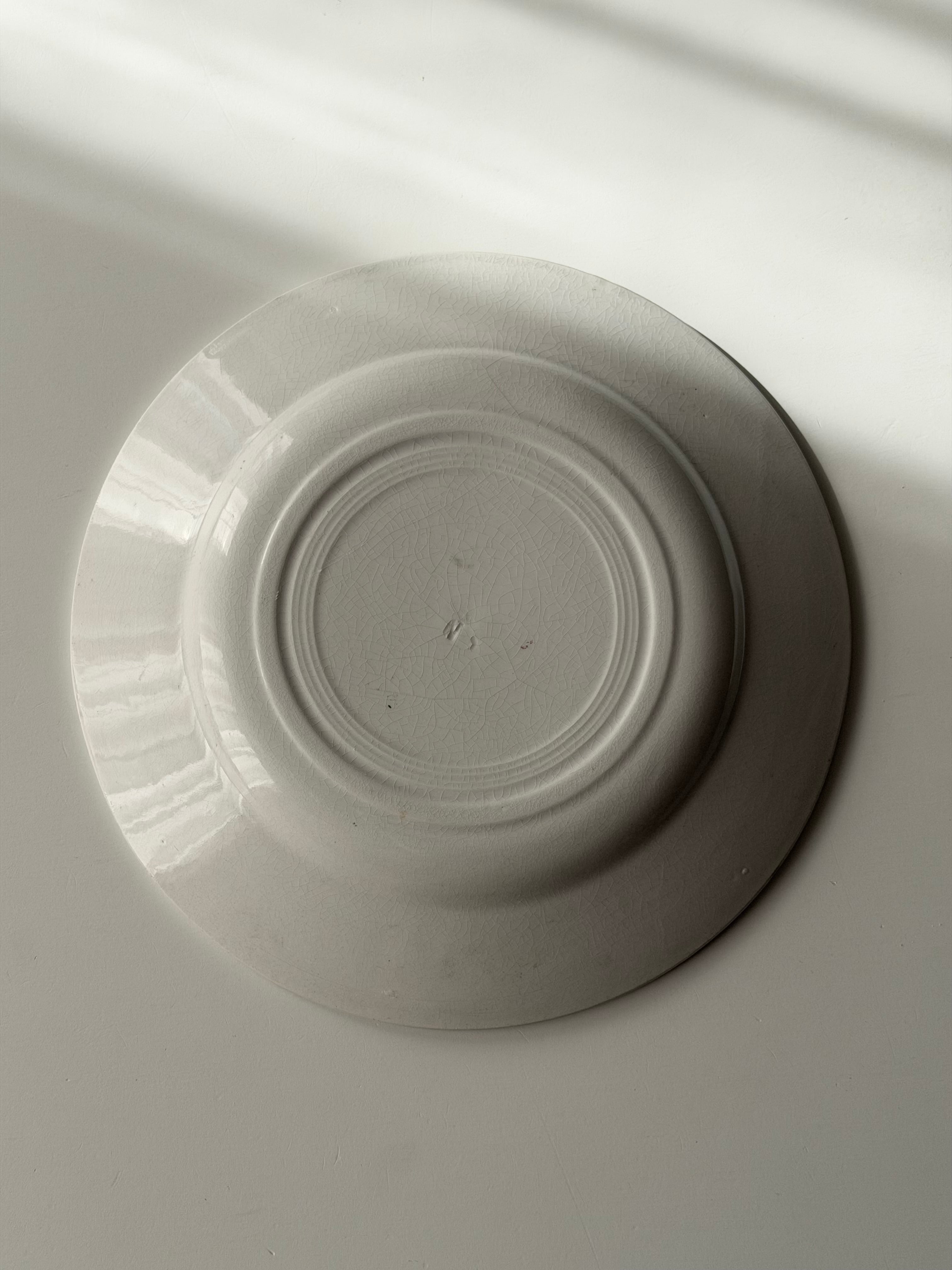 クレイユモントロー　KANTARA フランスアンティーク Creil et Montereau クレイユモントロー / “KANTARA” 平皿プレート