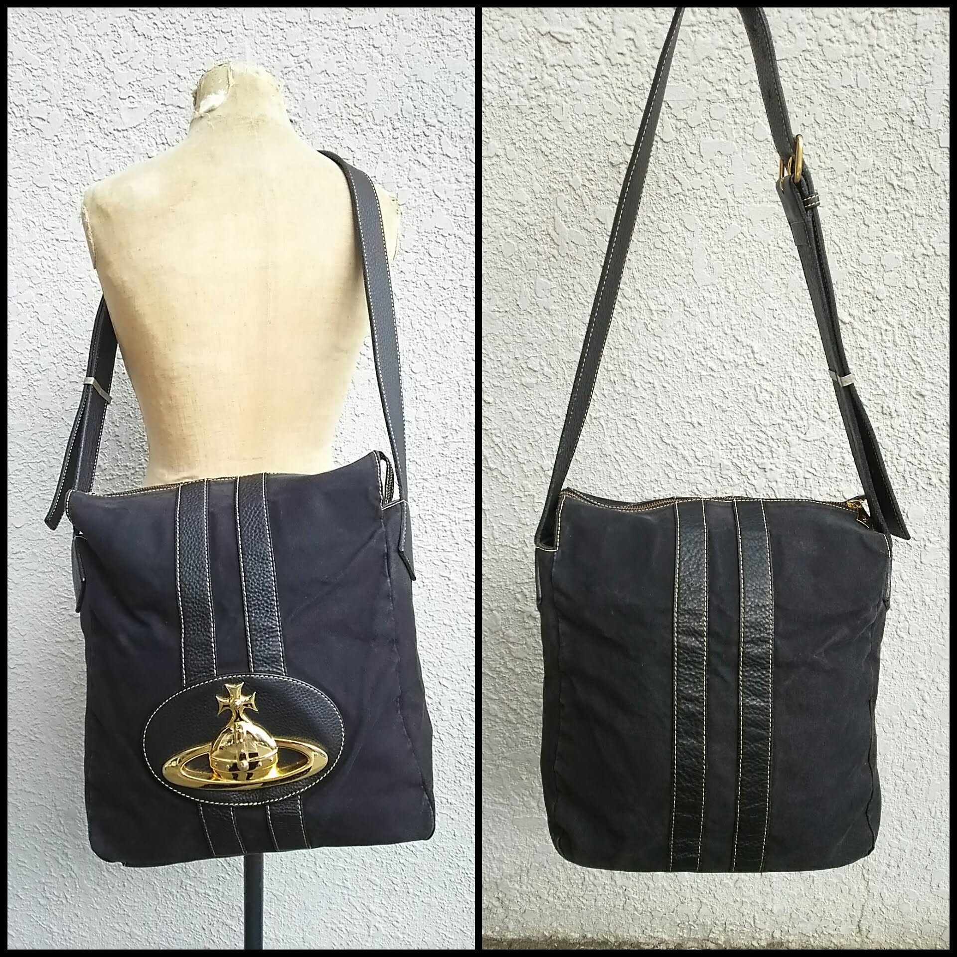 ＊美品＊VivienneWestwood＊ホーボーバッグ＊Mサイズ＊ブラック＊