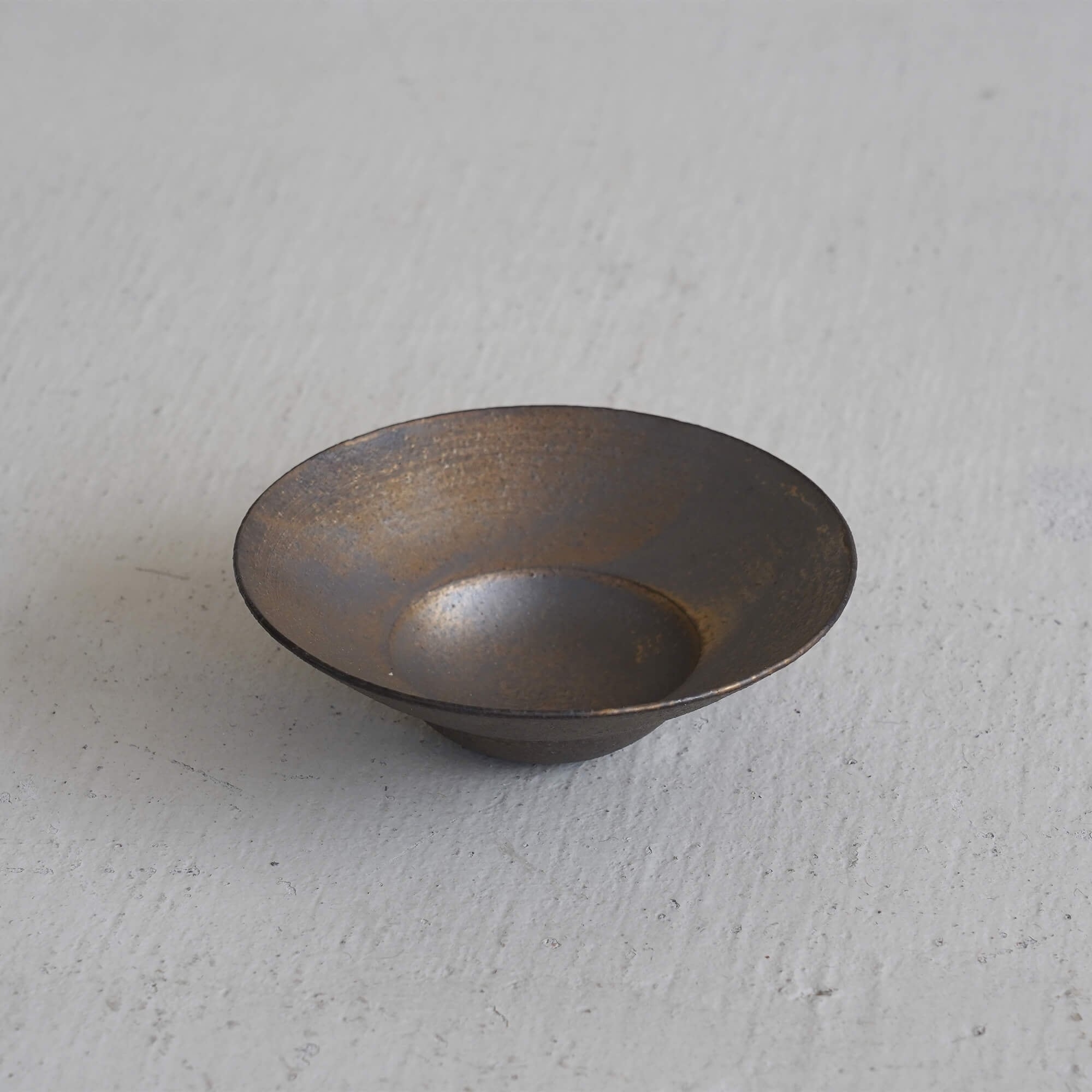 水野幸一 銅彩釉 リム付鉢