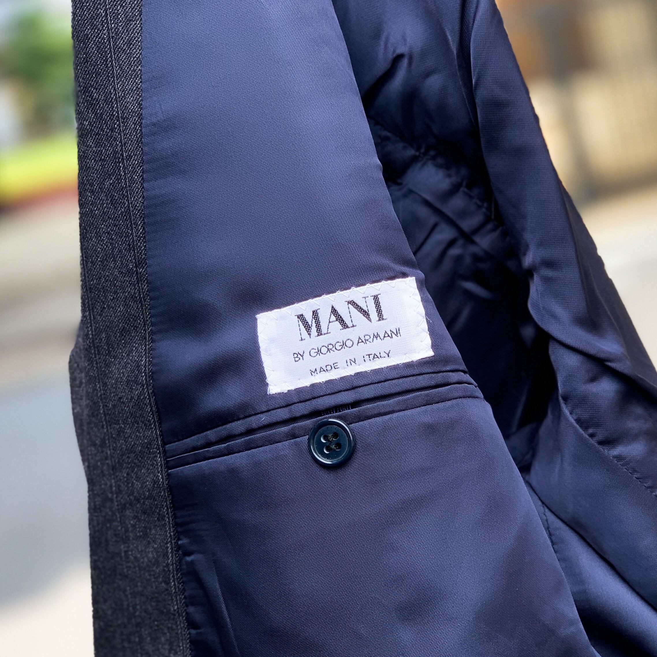 MANI by GIORGIO ARMANI ダブルブレスト ピークドラペル