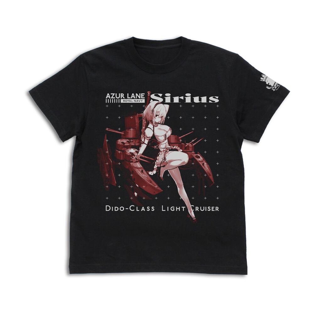 アズールレーン シリアス Tシャツ/BLACK-S/M/L/XL