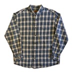 ST.JOHN'S BAY / Shadow Check Button-Down Long Sleeve Shirt / XLT / 90s