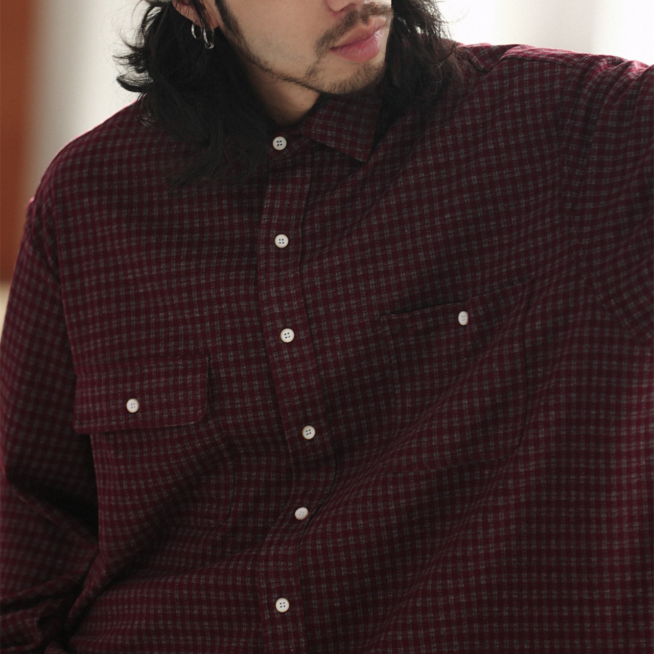 レトロシティ・ワイドチェックシャツ A2020 - 8