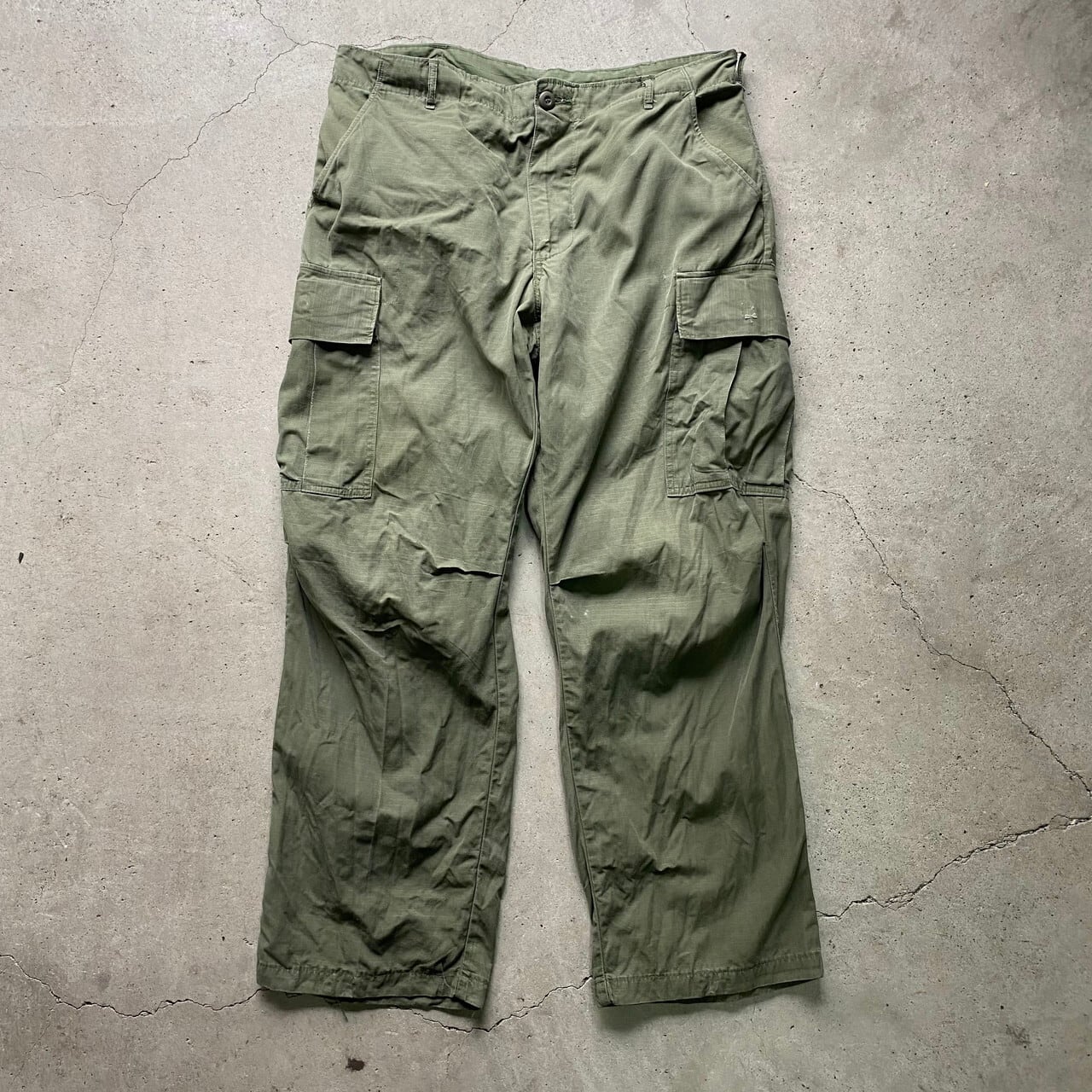 60s U.S.ARMY JUNGLE FATIGUE TROUSERS 3rd DEAD STOCK USARMY