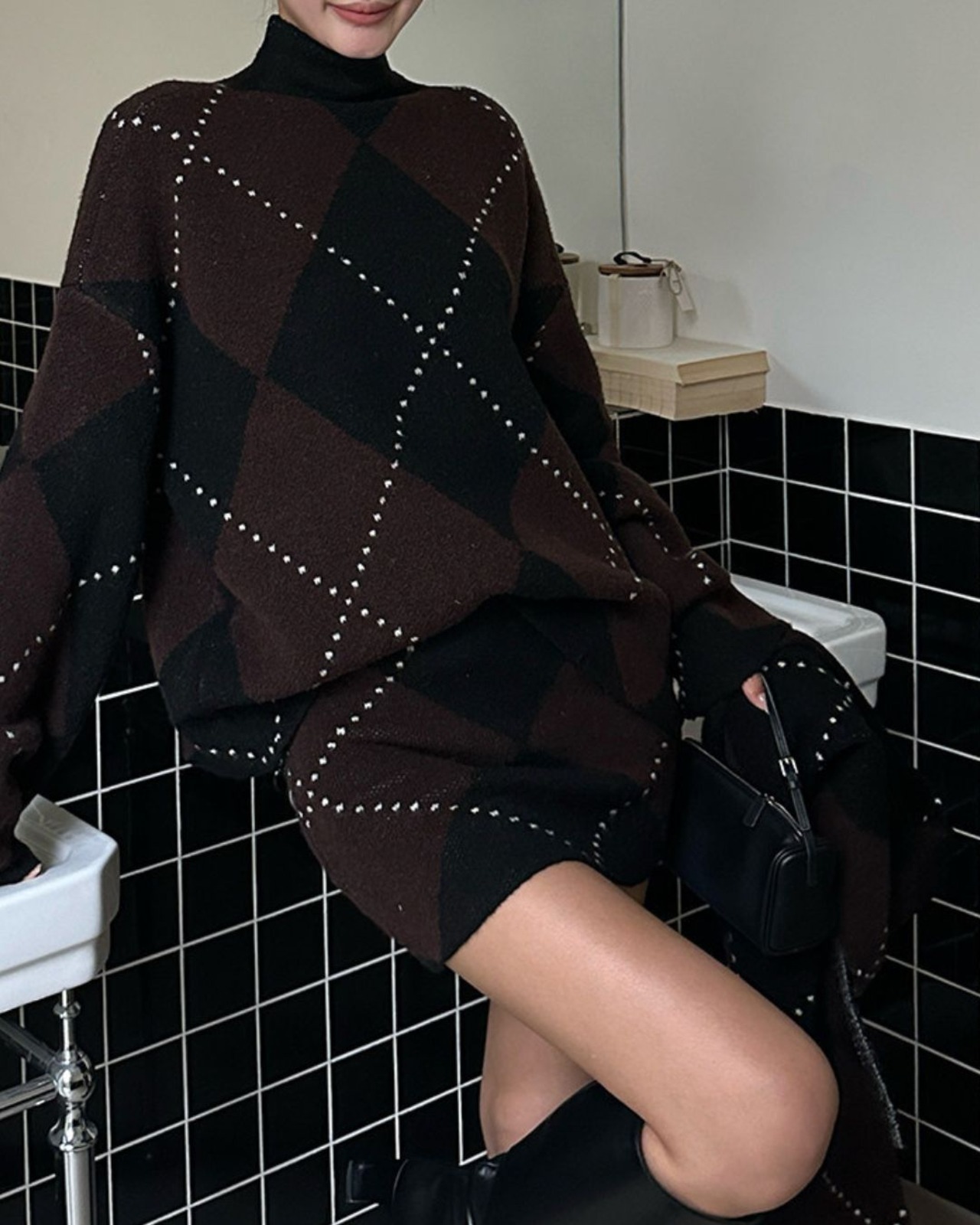 アーガイルニットセットアップ A0846 - 6