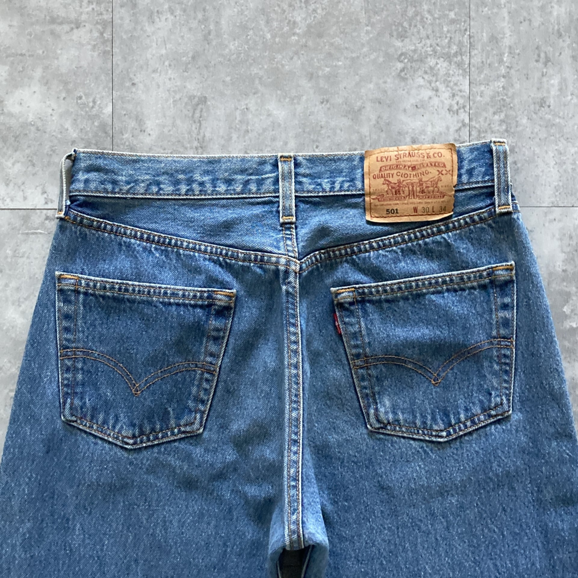 W30 L34】90's US.Levis 501 リーバイス エルパソ工場(522) ボタン裏