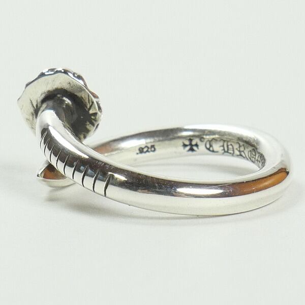 Size【12号】 CHROME HEARTS クロム・ハーツ NAIL RING CRSBL SILVER
