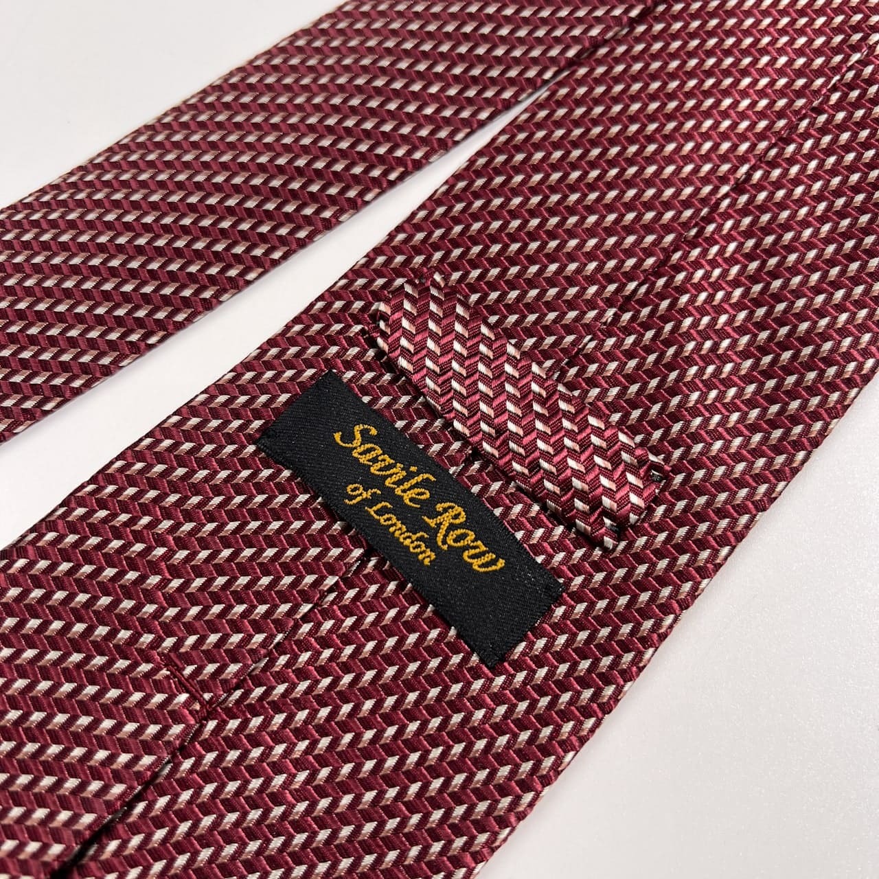 Savile Row of LONDON サビルロウ Deluxe Tailoring シルク ネクタイ /絹100%