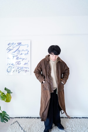 【1990s】"Made in Australia" Vintage Oiled Over Coat / 377