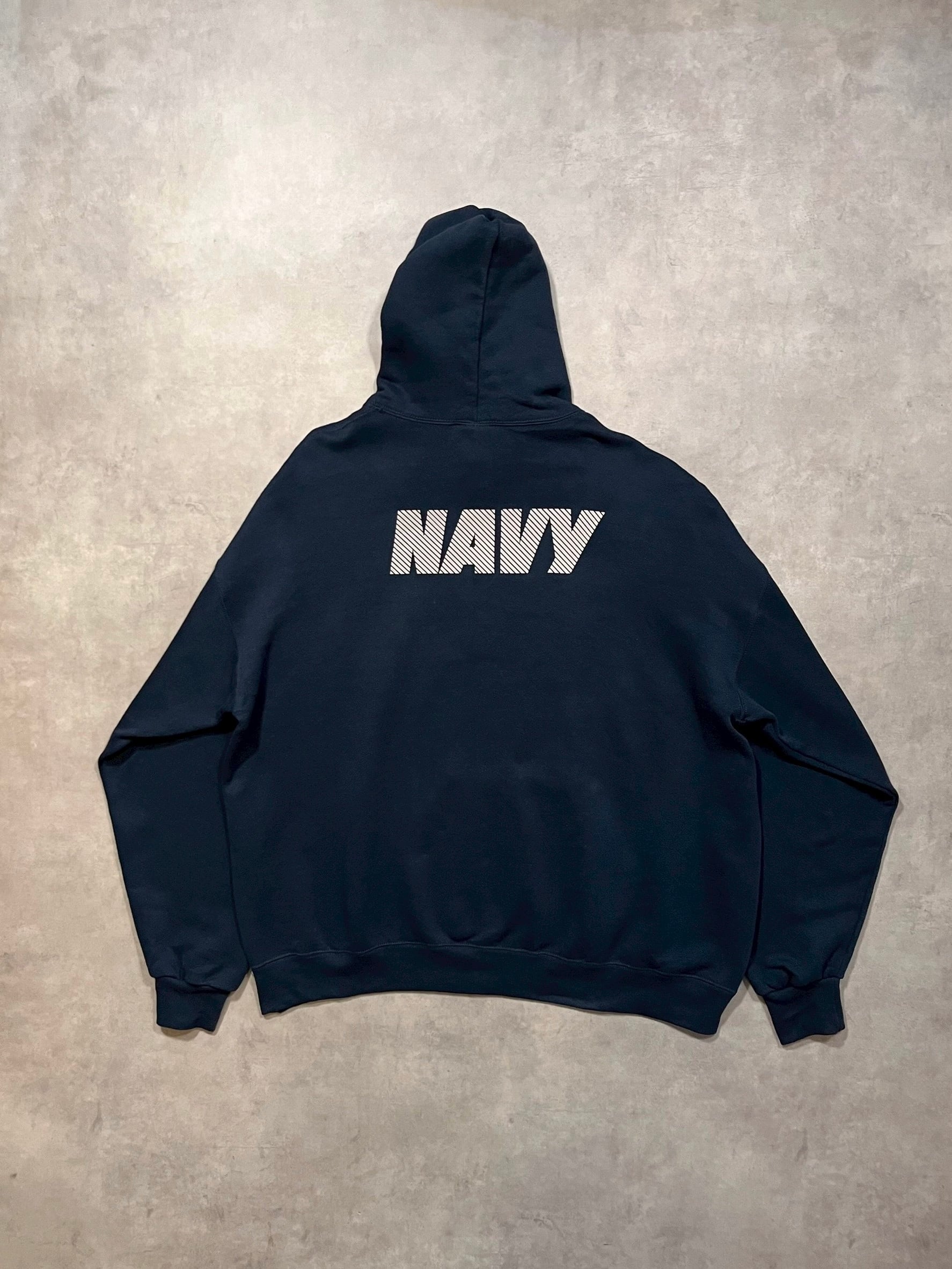 90's “U.S.NAVY” Reflector Print Hoodie Made in USA 2XL | RENGA