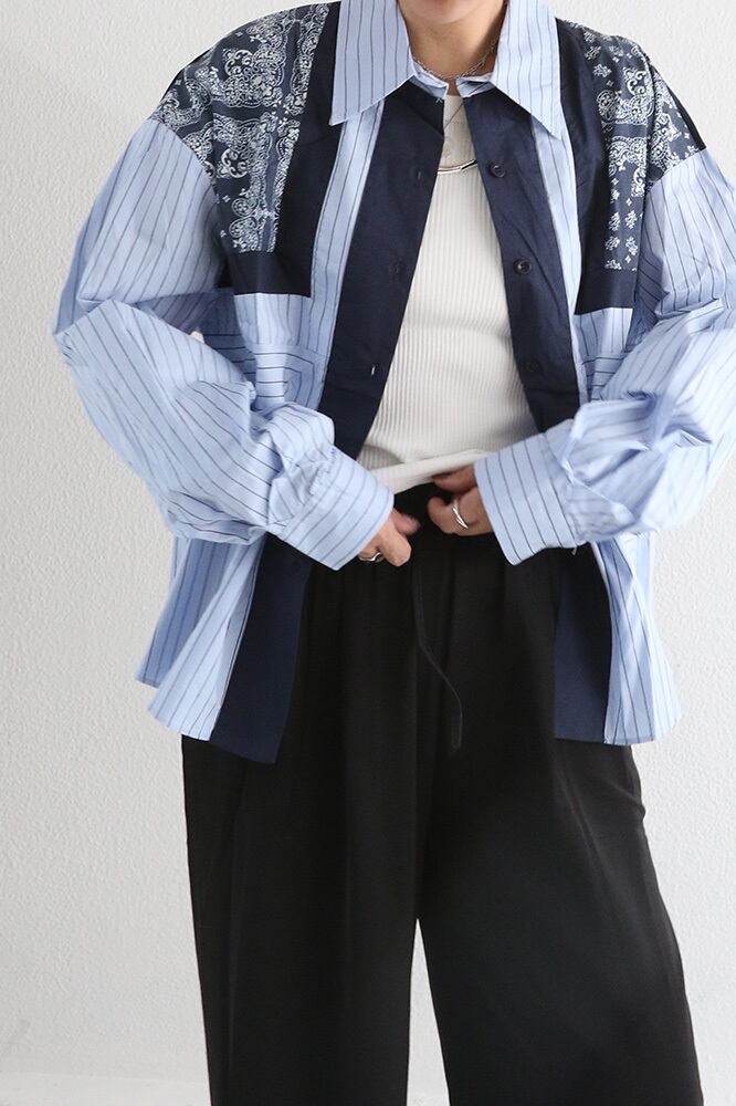 バンダナ柄シャツ(W5W1017o)