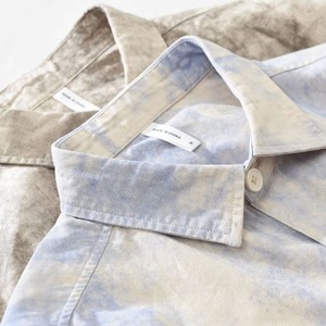 【M-3XL】Marble Print Long Sleeve Shirt / マーブル プリント 長袖 シャツ