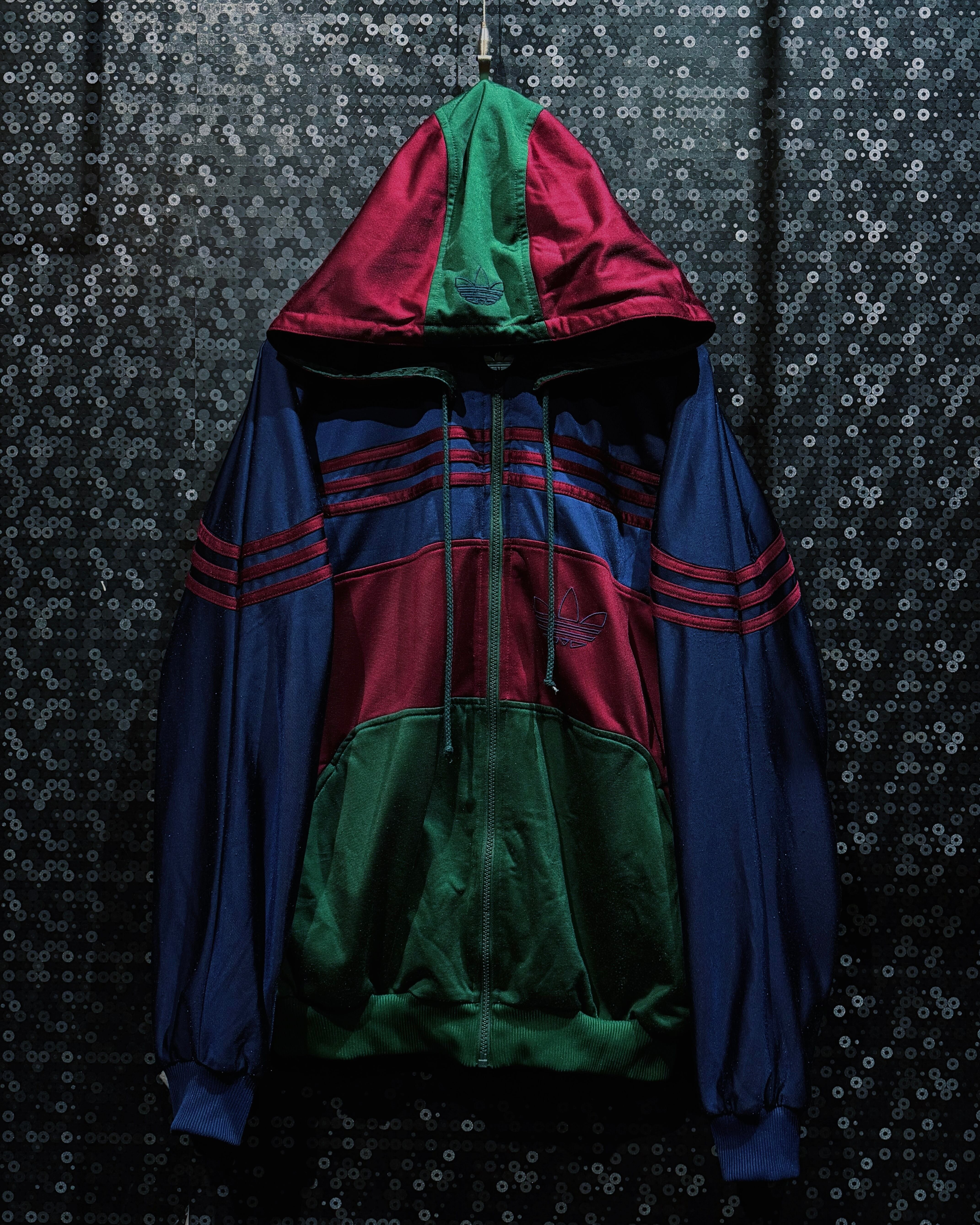 【ÆIEM】adidas originals multicolor switching trefoil track hoodie