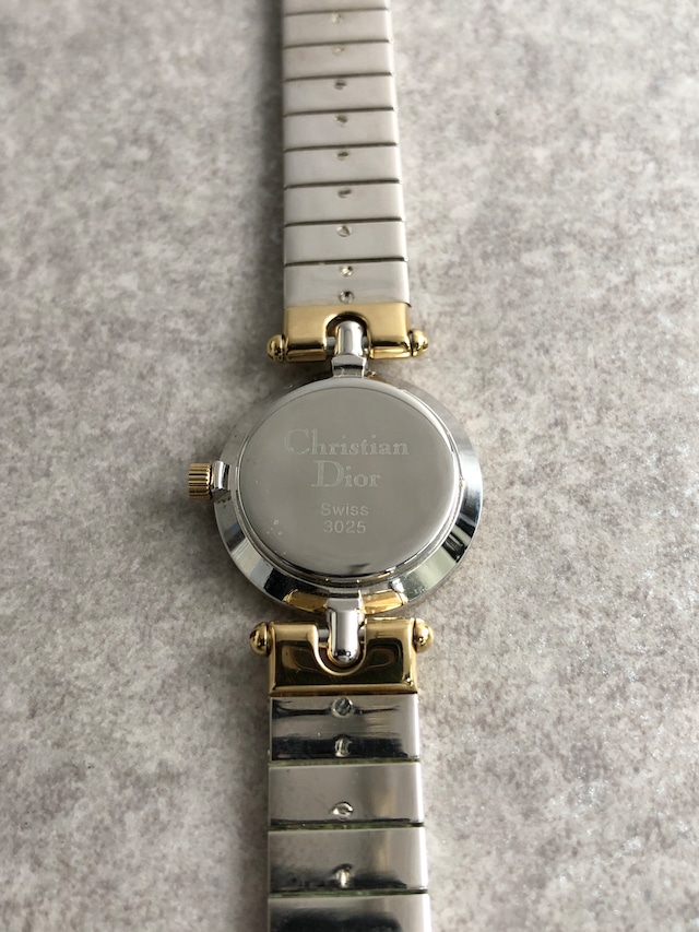 Christian Dior クリスチャン ディオール 腕時計 シルバー ラウンドフェイス ステンレススチール 3025 vintage ヴィンテージ オールド 6bgg33