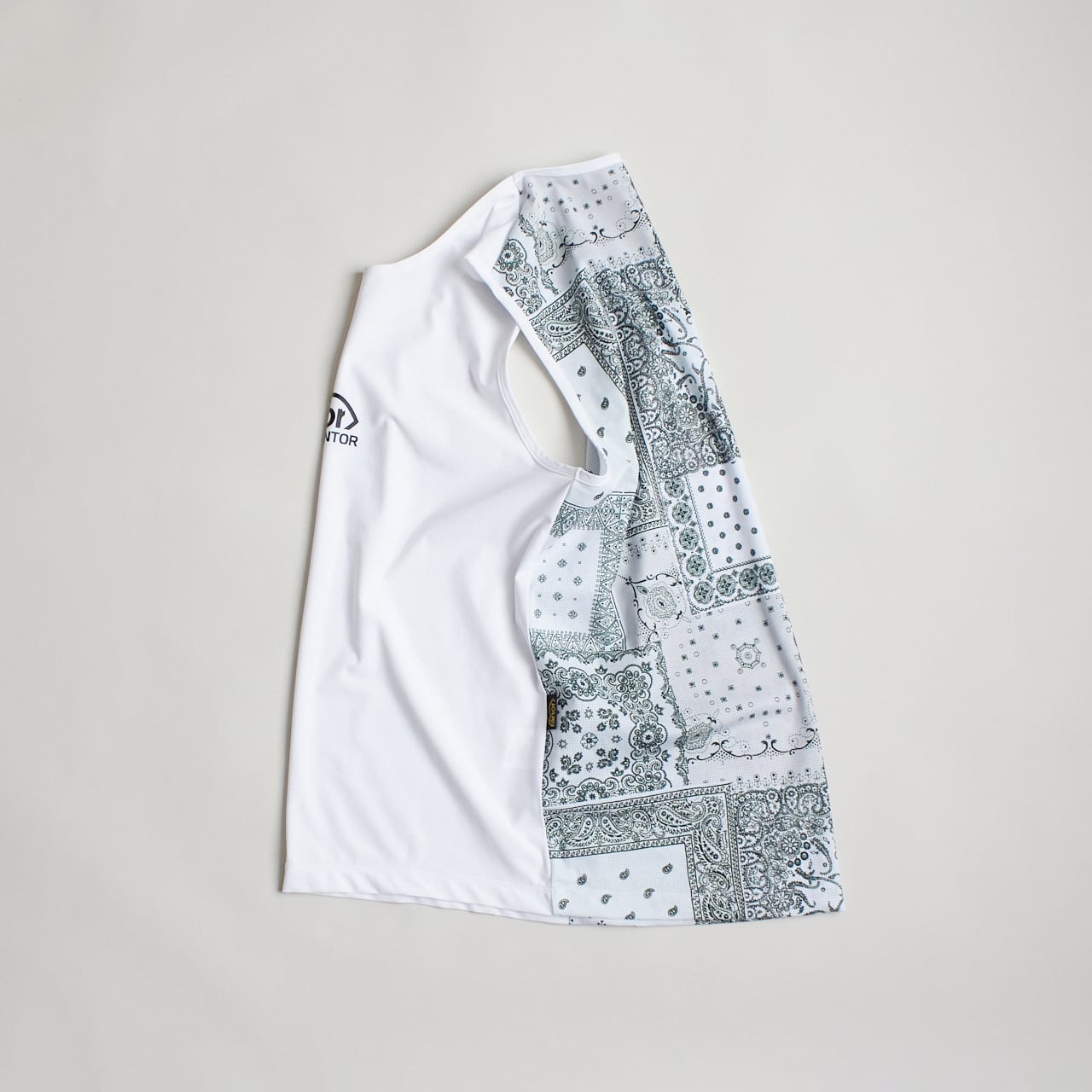 新品未使用 ranor BANDANA NOSLEEVE WH Sサイズ BANDANA NOSLEEVE【ALLMESH】 | ALL TOPS | ranor