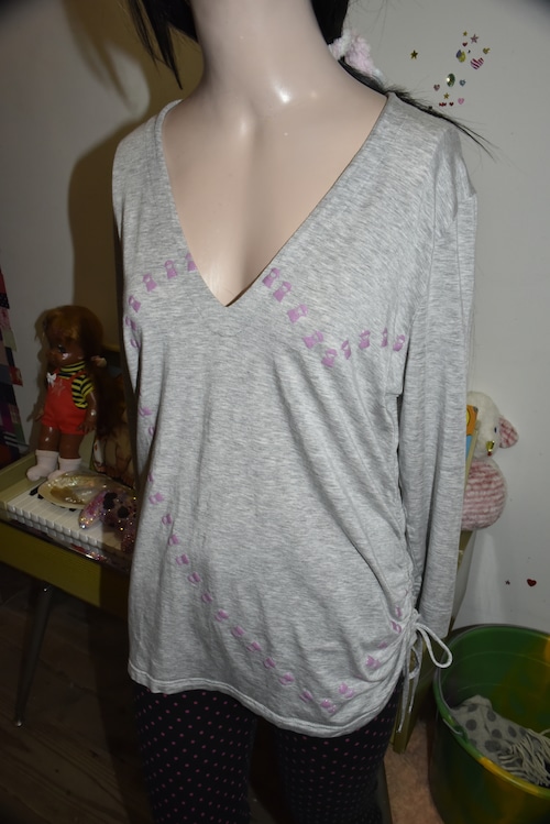 DoReMi Unique Series – Pink Glitter Heart Logo Top