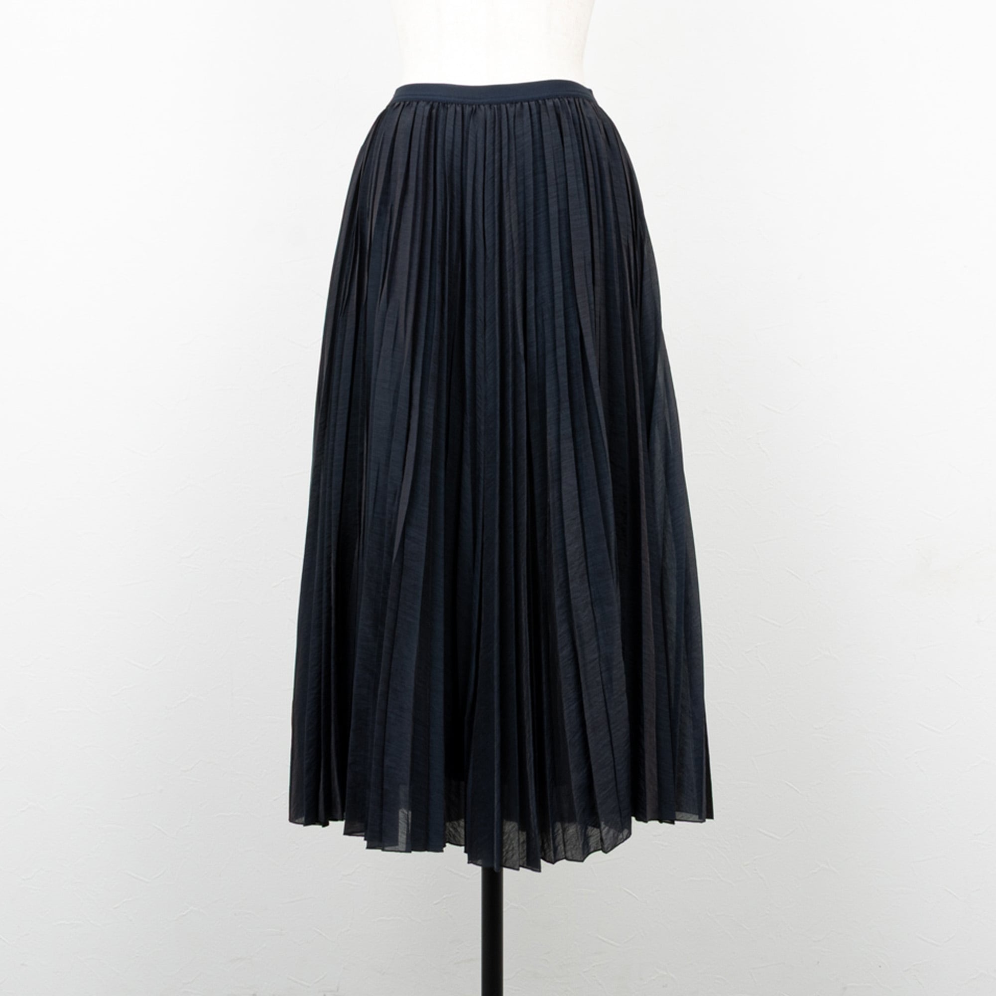 Dignite collier／ディニテコリエ】ランダムヘムプリーツスカート