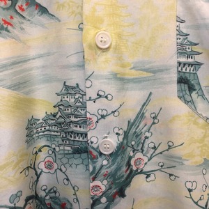 VINTAGE rayon japanese print shirts