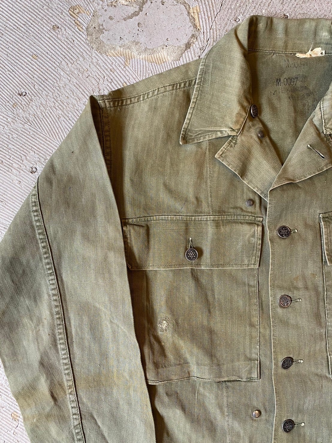 vintage 40's U.S.ARMY M-43 HBT jacket | vintage clothing twoface vintage 40's U.S.ARMY M-43 HBT jacket | vintage clothing twoface