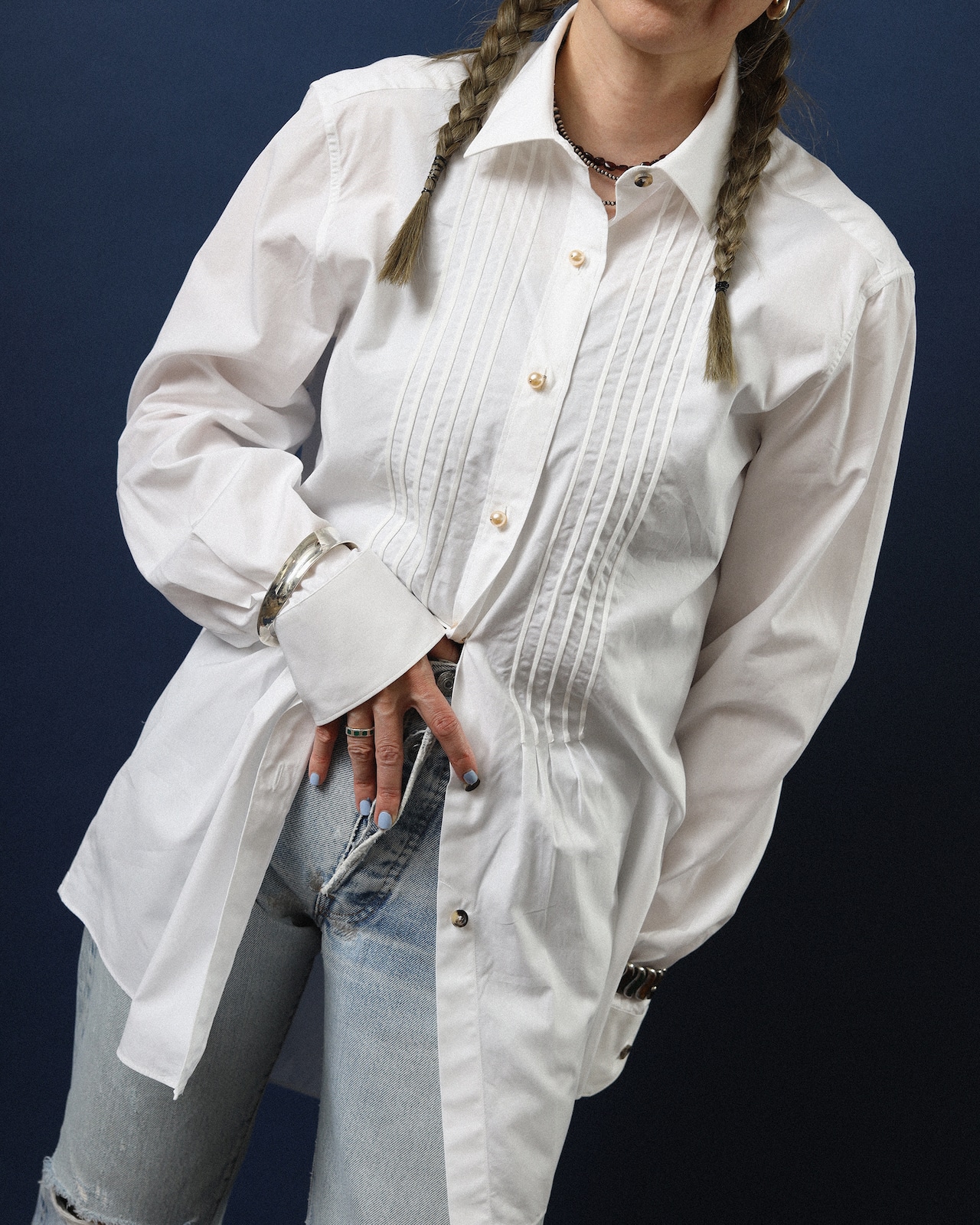 Lanvin / Bib Dress Shirt