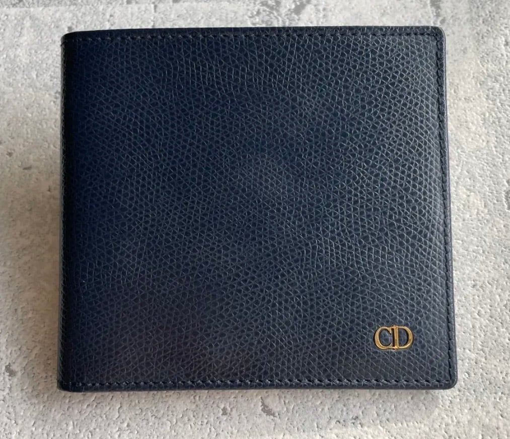 Christian Dior CDポイント お札入れ ネイビー