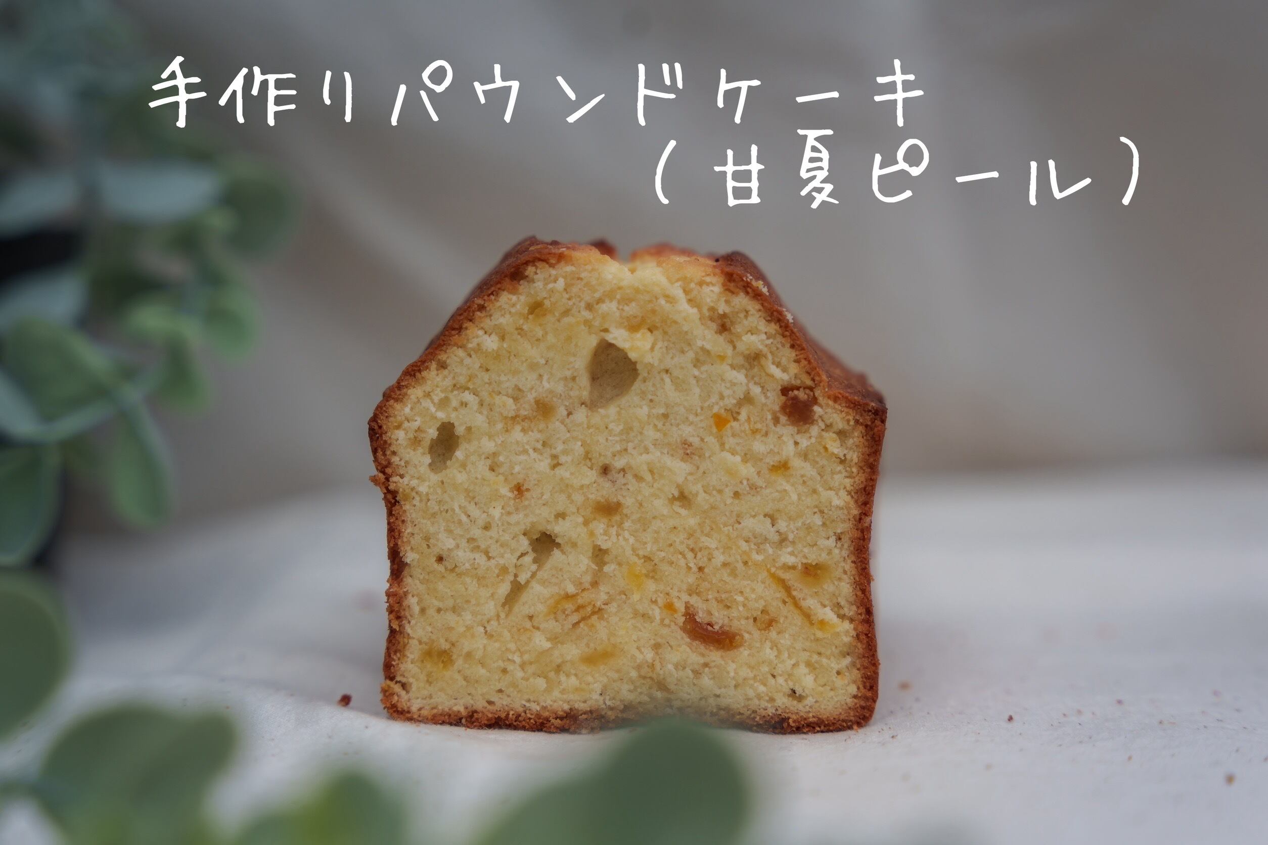 平飼いのパウンドケーキ【甘夏ピール】1本/320g* BP不使用!
