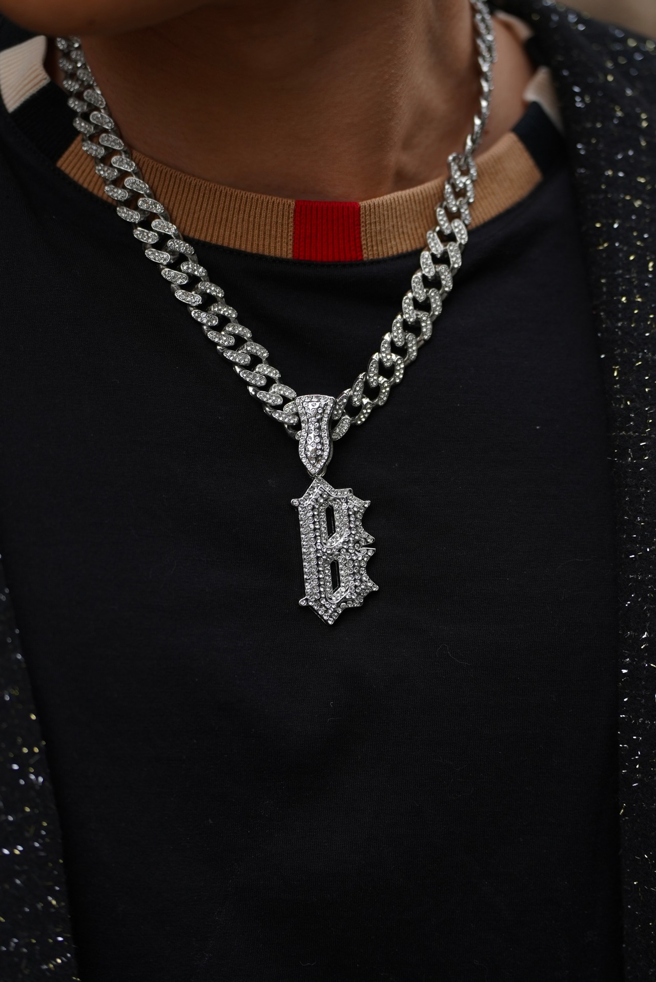 【数量限定】Belinda Iced Out Chain Necklace【BB26009】