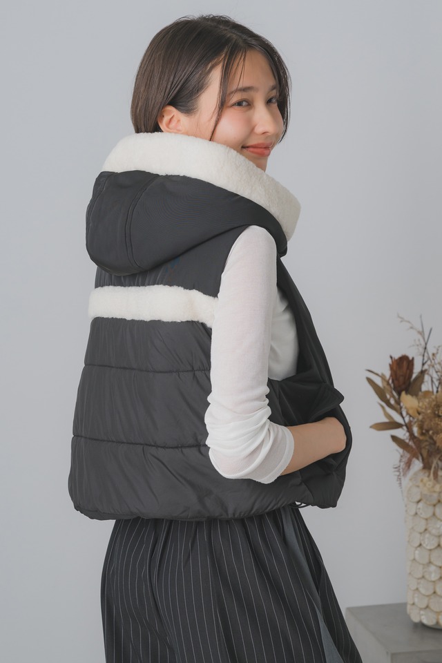 ボアラインショート中綿ベスト　70052-6107