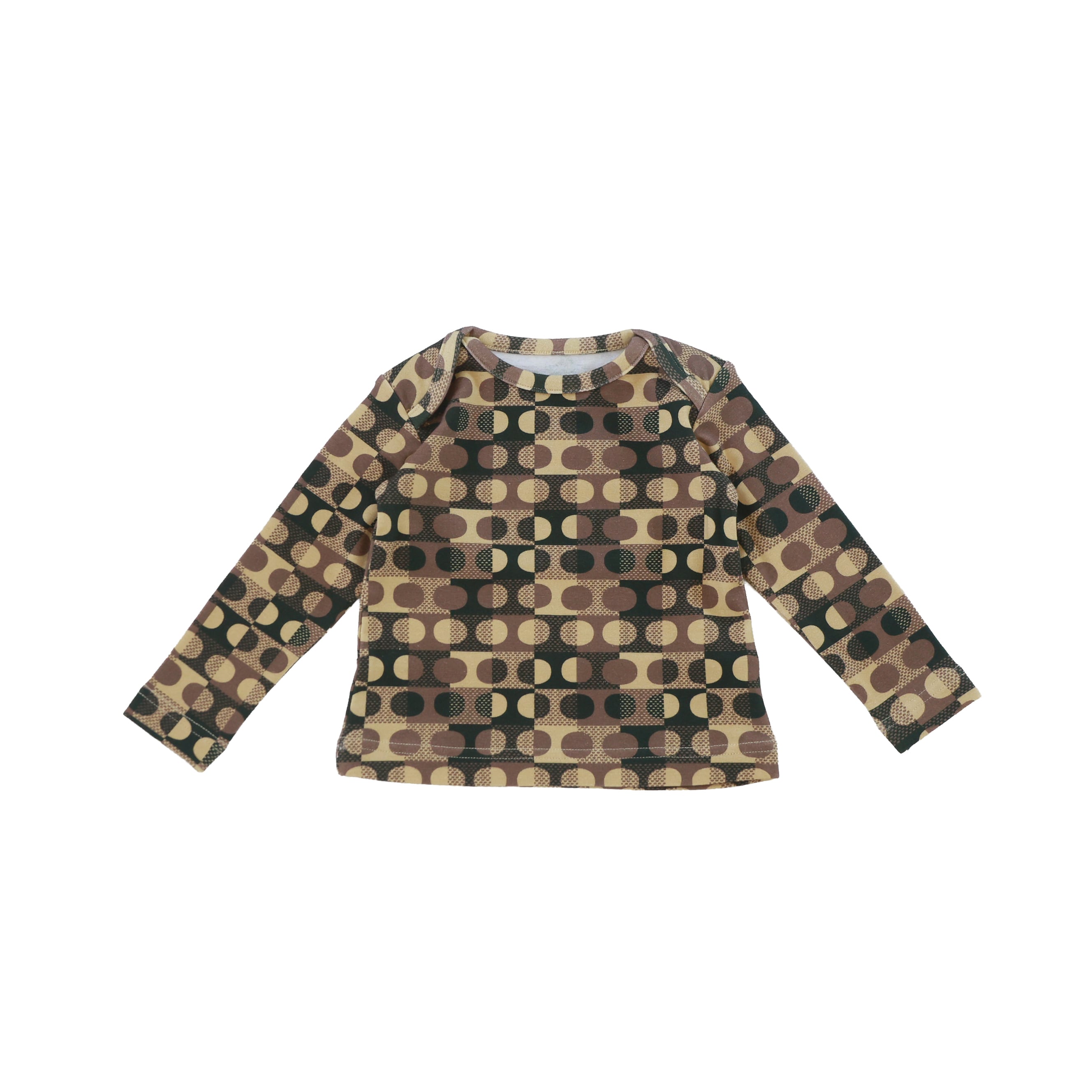 & pal / retro dot tops / mustard / 90-120cm