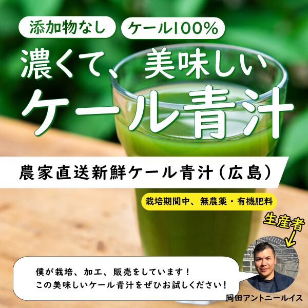 ケール青汁140g【広島県産・無添加（ケール100％使用）】国産