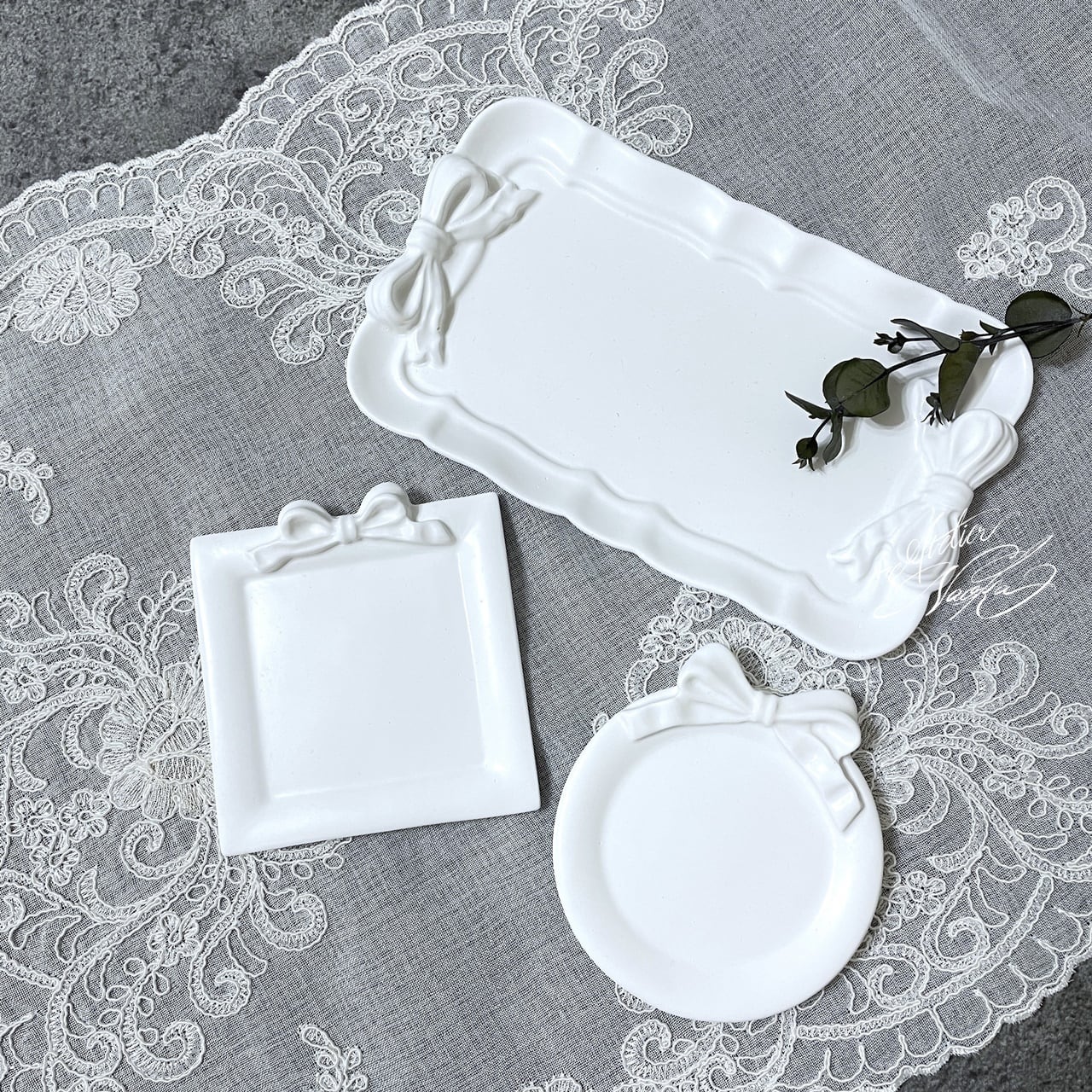 リボン (長方形) トレイ シリコンモールド | シリコンモールド・クレイ