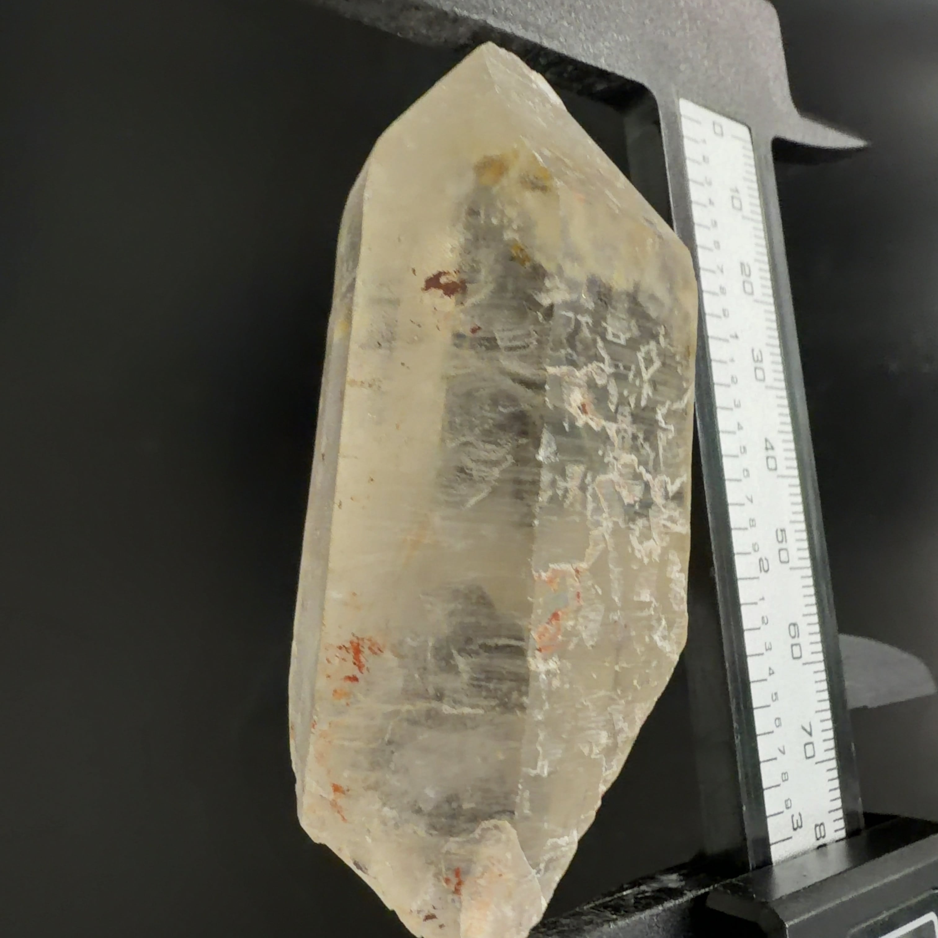 E33051】セルフヒールド 両錐 水晶 クォーツ ヒマラヤ水晶 ヒマラヤ産