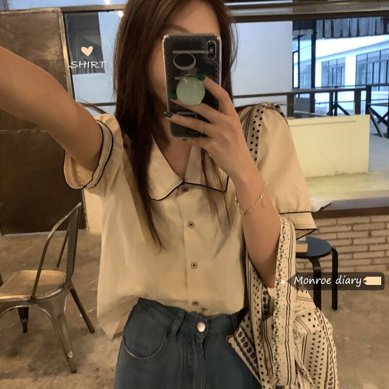 シャツ 薄手サマートップス 大人ガーリー スウィート キュート カジュアル 夏物 モンロー68433802061