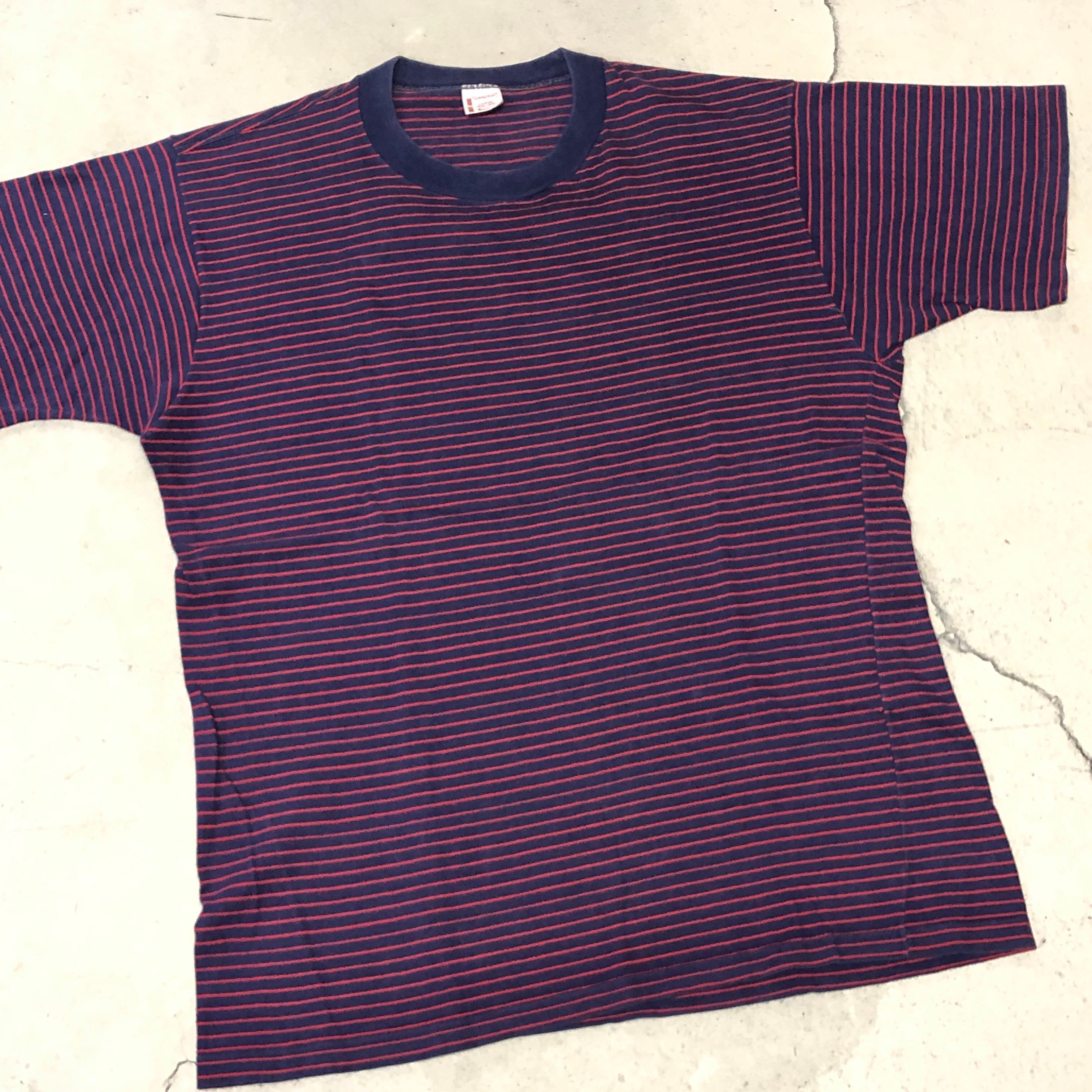 ⊕1970'S TOWN CRAFT BORDER TEE L | safarionline