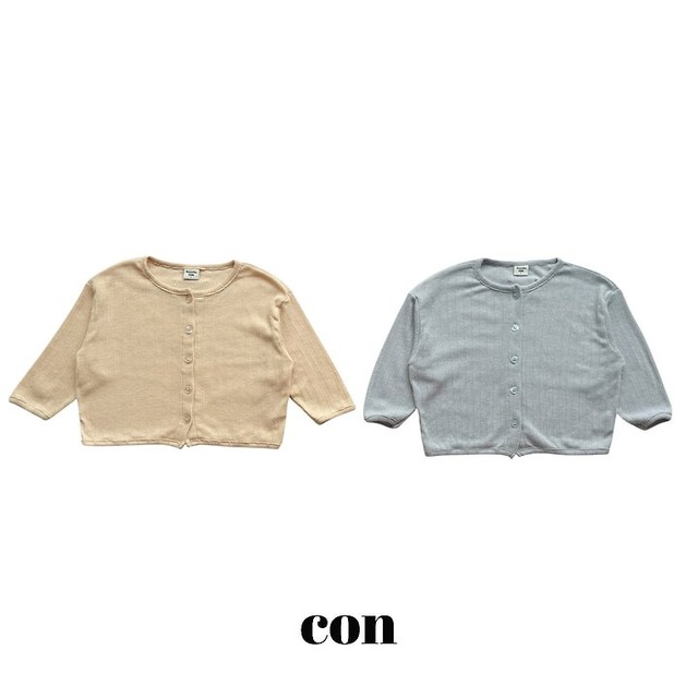 【取寄】con｜neutral cardigan｜ニュートラルカーディガン｜XXS-M｜toddler｜26 summer
