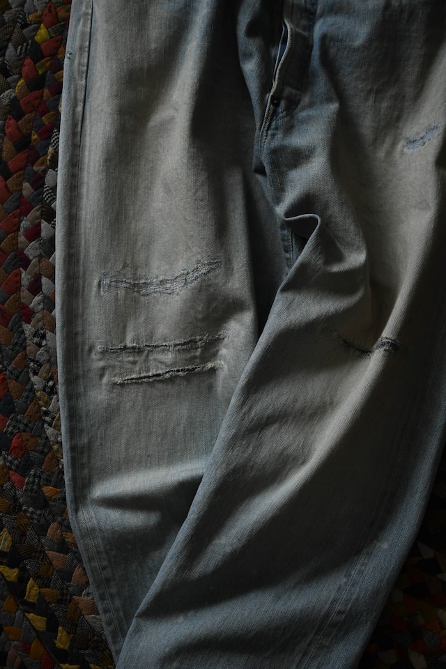 A.PRESSE / No.37 Washed Wide Denim Pants (Bleach)