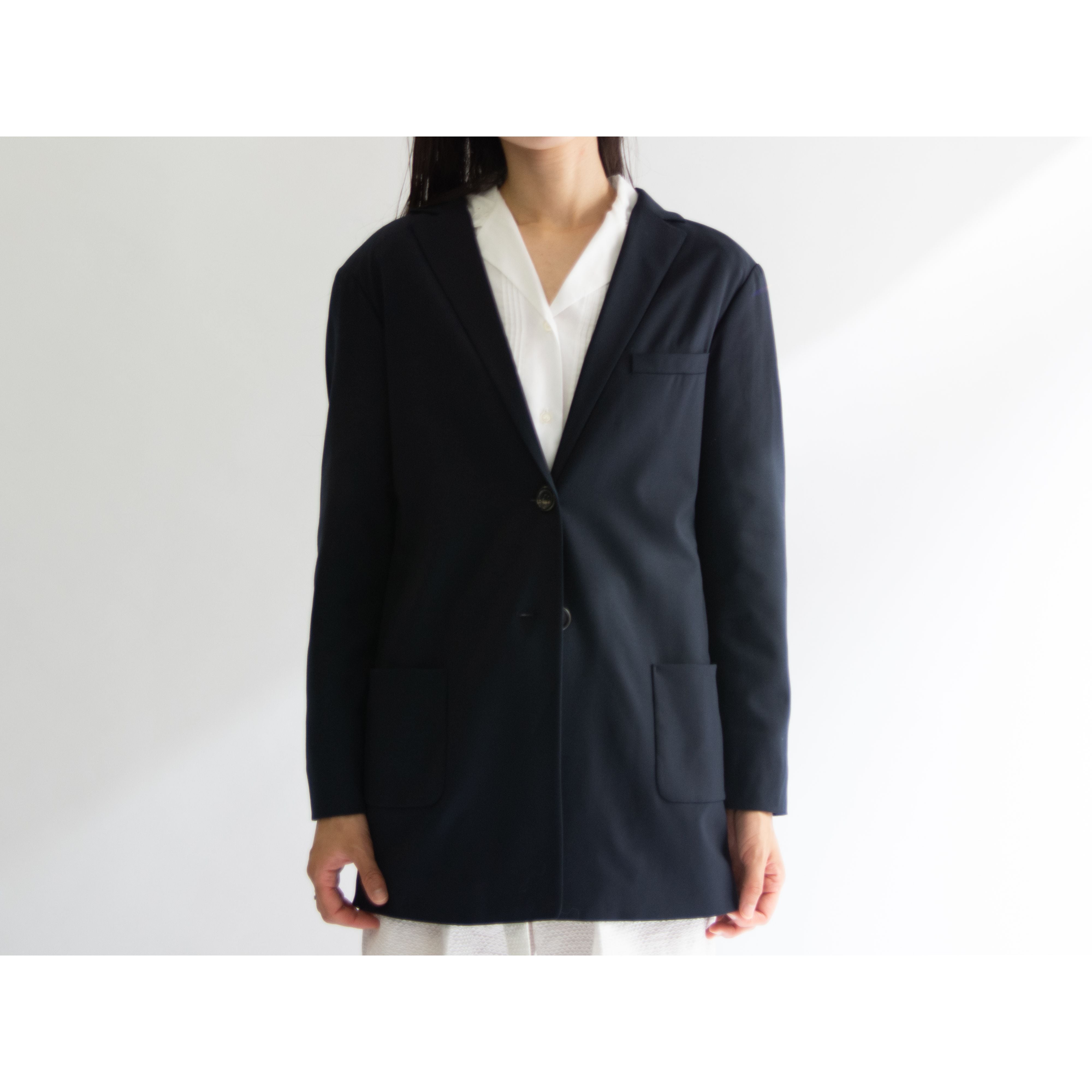 JIL SANDER】Made in Germany Wool-Elastane Stretch Single Jacket ...