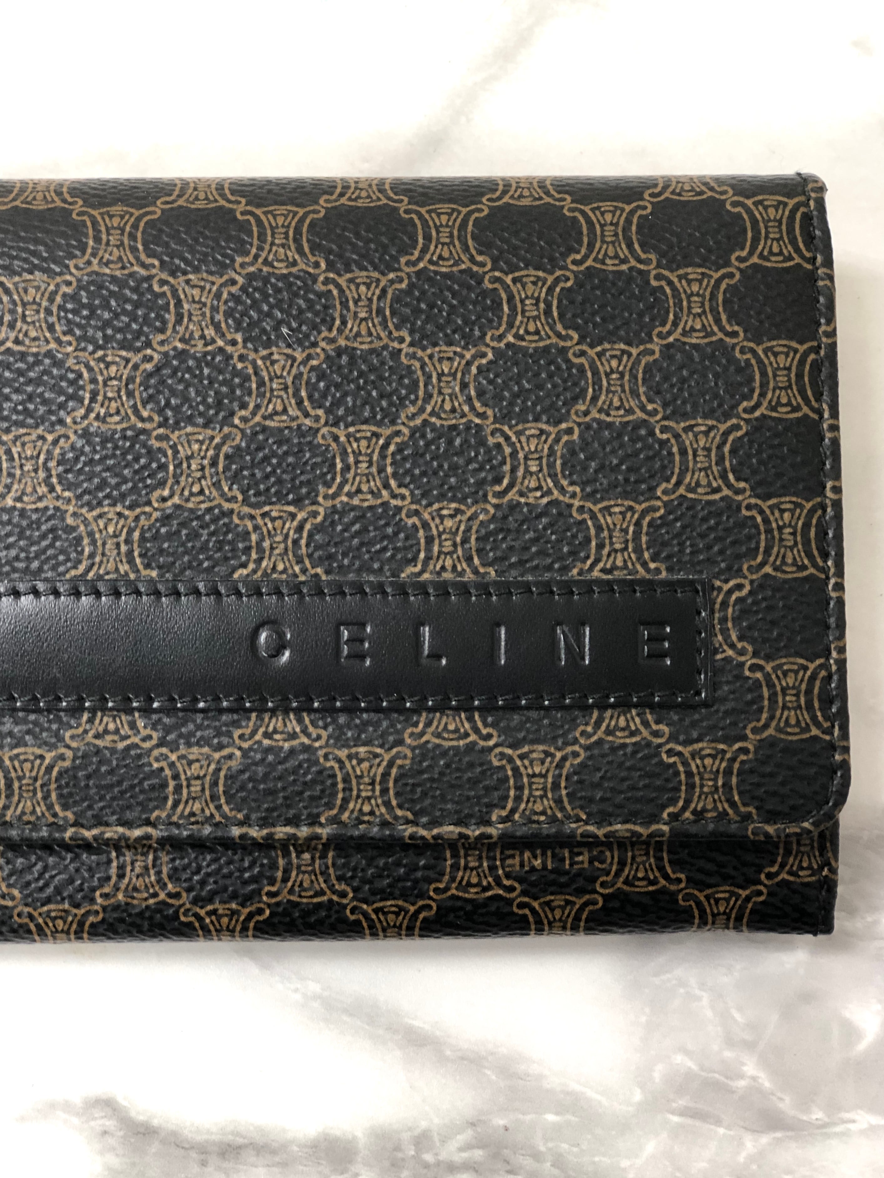 ヴィンテージ☆CELINE☆セリーヌ☆マカダム柄☆がま口☆長財布 