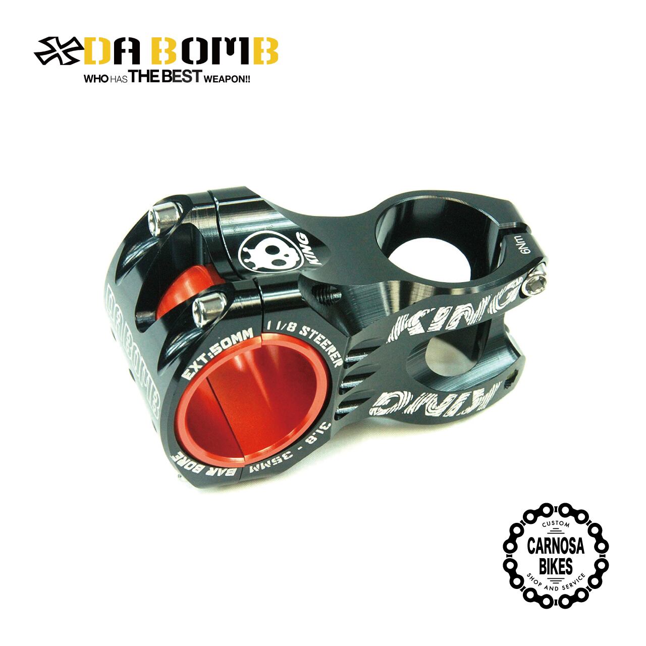 DA BOMB】KING [キング] ステム Φ31.8mm Φ35mm | 【CARNOSA BIKES 
