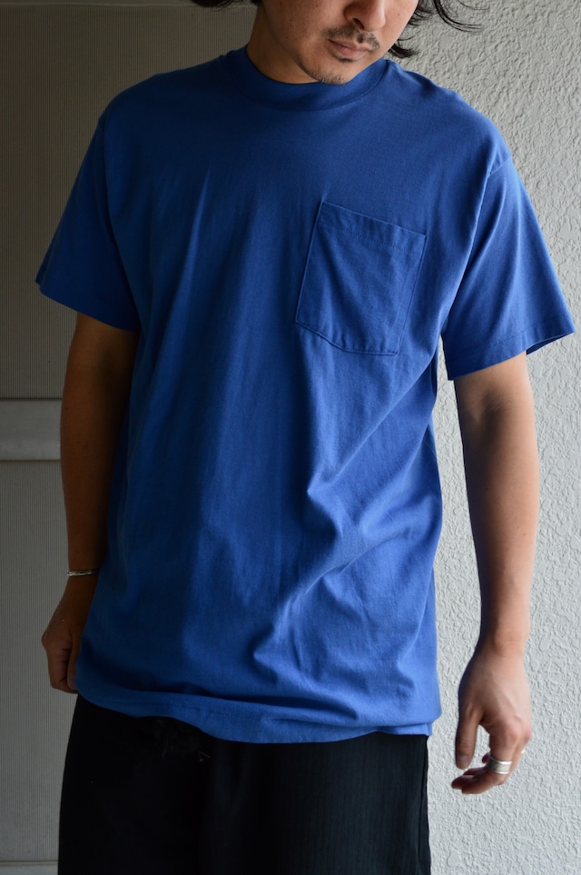FRUITS OF THE LOOM 1980's 50/50 Pocket Blank Old Tee Made in USA Selvedge Pocket Single Stitch フルーツオブザルーム 80s USA製 シングルステッチTシャツ 無地 耳付きポケット