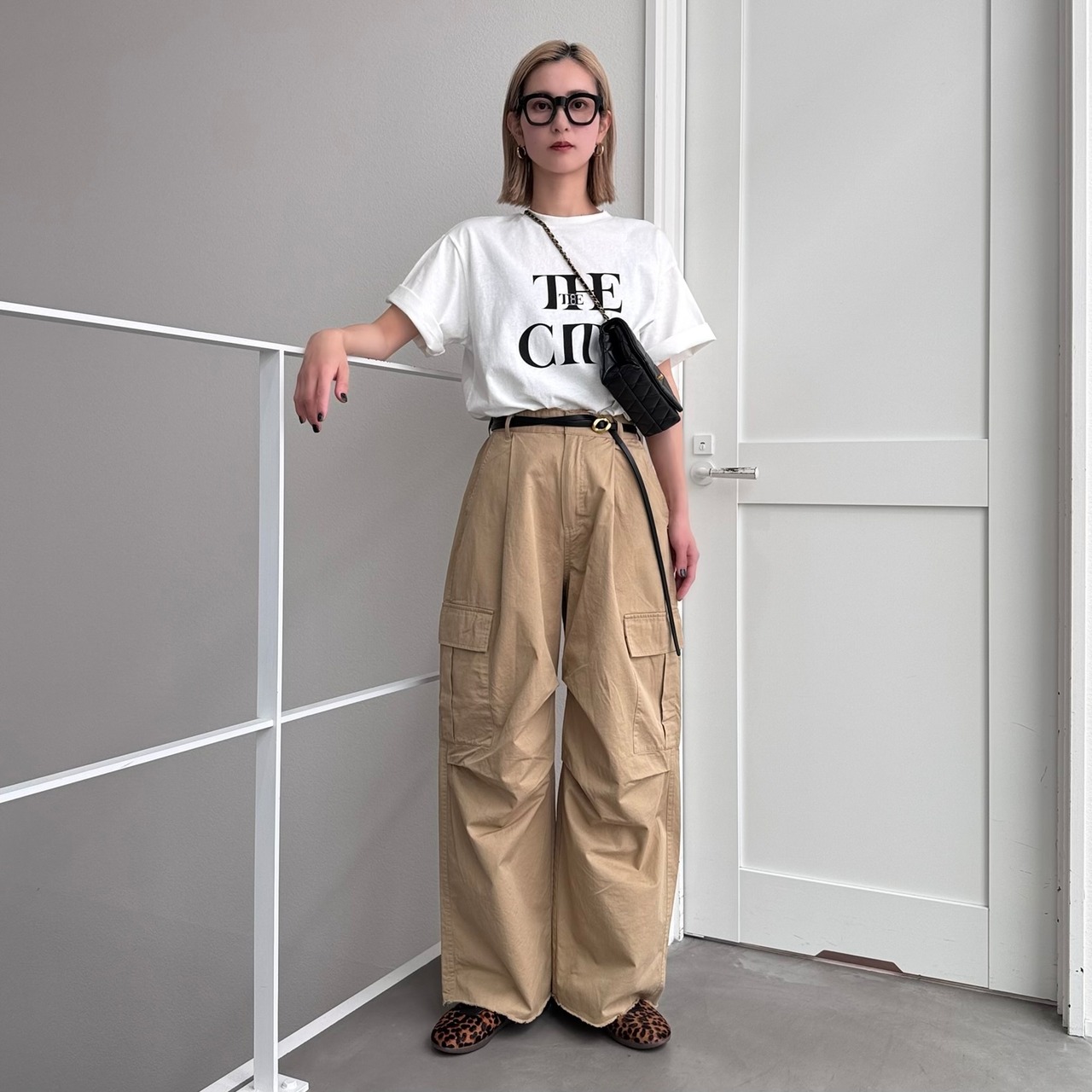 ［THE CITY］ロゴTee/オフホワイト