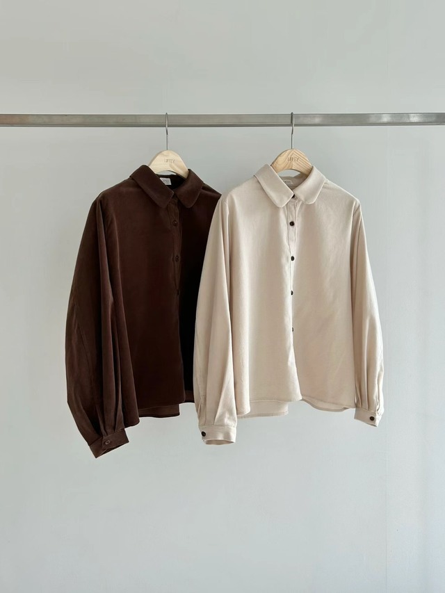 (予約) LIFFEY / Corduroy blouse 2color