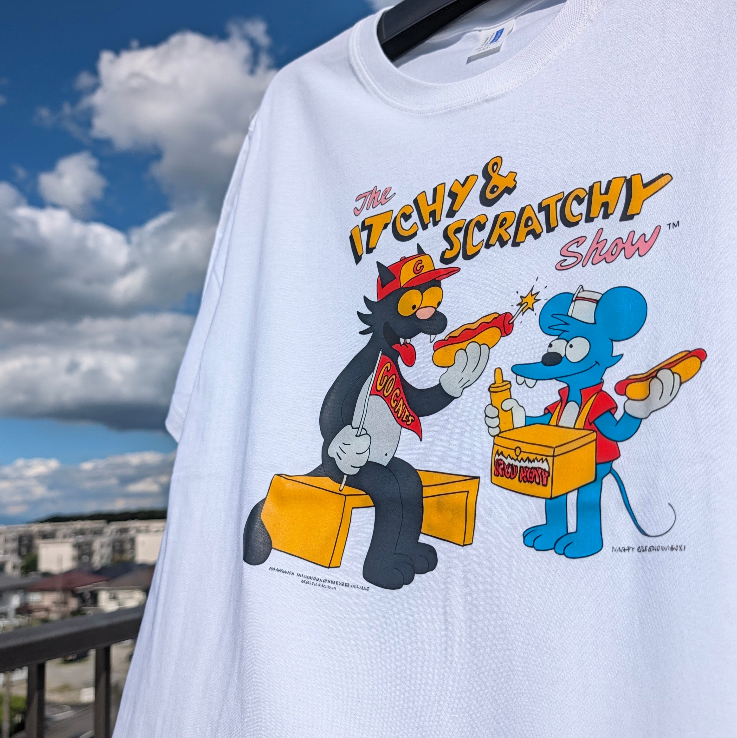 【 The Simpsons( ザ・シンプソンズ ) 】『 The Itchy & Scratchy Show / イッチー&スクラッチー 』 Tシャツ〚アメリカン雑貨 アメトイ〛