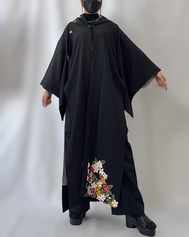 Hoodie Long Black 578