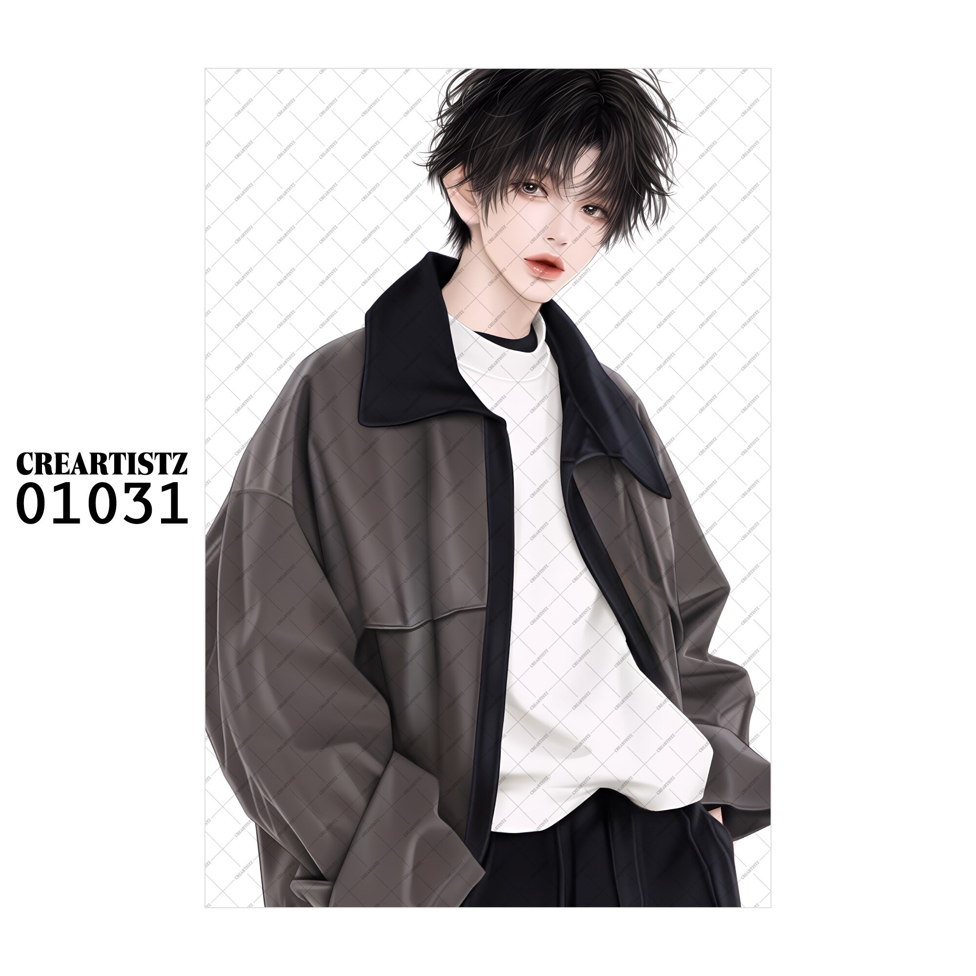 01031 ボーイ クール オリジナル ペーパー/ステッカー 4枚セット CREARTISTZ