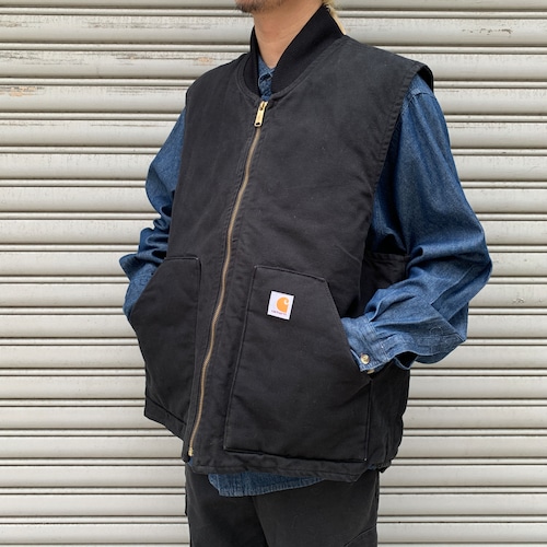 carhartt カーハート ダックワークベスト V01-BLK ブラック XL
