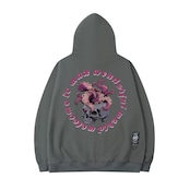 6色展開 裏起毛 スケルトンタコ パーカー T592