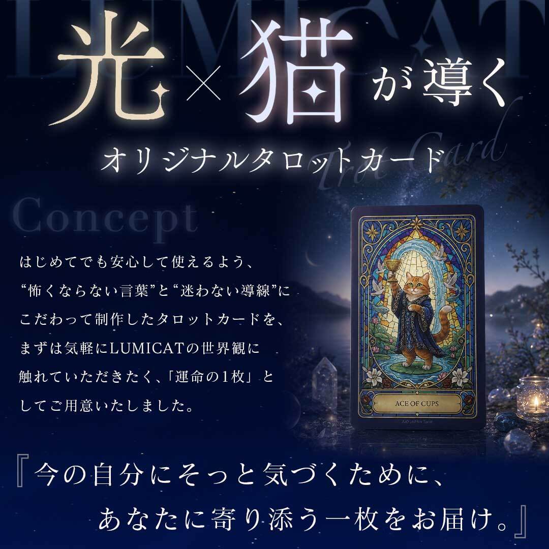 普通郵便発送】 運命の1枚 タロットカード LUMICAT ルミキャット 【占