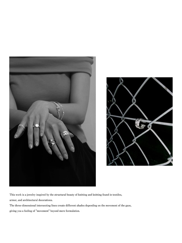 s925 Interweave Crest Ring