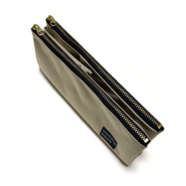 S・M・L サイズが選べる】ダブルジッパーペンケース CORDURA